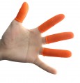 橙色乳膠手指套-防滑有膠粒 (約500隻)