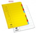 BANTEX 6050 A4 咭紙索引分類頁(10級)5套裝