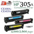 Monster HP 305A Set (CE410X-CE413A) 代用碳粉 Toner 一套