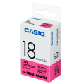 CASIO XR-18FPK 螢光標籤帶 (18mm) 螢光粉紅底黑字