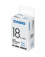 CASIO XR-18WEB1 顏色標籤帶 (18mm) 白底藍字