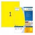 4401 - 德國 Herma A4 100 張裝黃色標籤 Special Label Yellow 210x297mm (1/100)