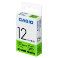 CASIO XR-12FGN 螢光標籤帶 (12mm) 螢光綠底黑字