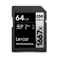 Lexar Professional 1667x SDXC 64GB U3/V60 UHS-II 記憶卡   64/128/256 GB