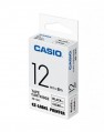 CASIO XR-12X1 顏色標籤帶 (12mm) 透明底黑字