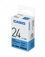 CASIO XR-24BU1 顏色標籤帶 (24mm) 藍底黑字
