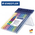 德國STAEDTLER施德樓323 10色三角筆桿水彩筆套裝正姿EN71安全