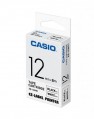 CASIO XR-12WE1 顏色標籤帶 (12mm) 白底黑字