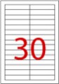 SMART LABEL 多用途A4標籤紙(白色) 2598 (90 x 18mm)歐洲製造 (100張裝)