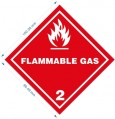 2類 FLAMMABLE GAS 標貼 (每包100個)