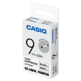 CASIO XR-9HSWE 熱縮套管標籤帶 (9mm) 白底黑字 (Φ2.5 毫米至 Φ5.0 毫米，2.5 米長。)