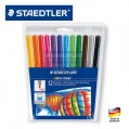 德國STAEDTLER施德樓325 WP12色兒童繪畫水彩筆套裝歐盟EN71安全 