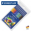 德國STAEDTLER施德樓326 WP10 10色水彩筆套裝安全環保可水洗