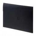 LIHIT LAB A-5905 A5 扣式型格單層文件夾(黑色)  *1箱20個