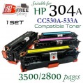 Monster HP 304A Set (CC530-CC533A) 代用碳粉 Toner 一套