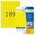 4243-德國 Herma A4/20 黃色標籤 Special Yellow Label 25.4 x 10 mm (189/3780)