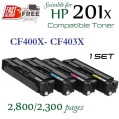 Monster HP 201X Set (4盒特惠裝) CF400X , CF401X , CF402X , CF403X