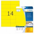 5058-德國 Herma A4/20 黃色標籤 Special Yellow Label 105x42.3 mm (14/280)