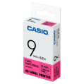 CASIO XR-9FPK 螢光標籤帶 螢光粉紅底黑字 (9mm X 5.5m)