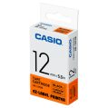CASIO XR-12FOE 螢光標籤帶 (12mm) 螢光橙底黑字