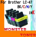 Monster LC-47 BK黑色,C/M/Y彩色 4個裝