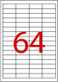 SMART LABEL 多用途A4標籤紙(白色) 2506 (48.5 x 16.9mm)歐洲製造 (100張裝)