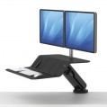 Fellowes Lotus RT sit-Stand Workstation Black Dual 8081601