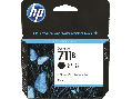 HP 711B DesignJet 80毫升 墨水盒 黑色 2件套裝 TWIN PACK  (3WX02A)