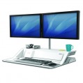 Fellowes Lotus DX Sit-Stand Workstation Desk (WHITE) 8081101