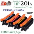 Monster HP 201A Set (4盒特惠裝) CF400A , CF401A , CF402A , CF403A