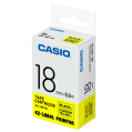 CASIO XR-18FYW 螢光標籤帶 (18mm) 螢光黃底黑字