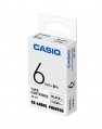 CASIO XR-6X1 顏色標籤帶 透明底黑字 6mm x 8m