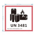 UN 3481 危險品LABEL (每包100個)